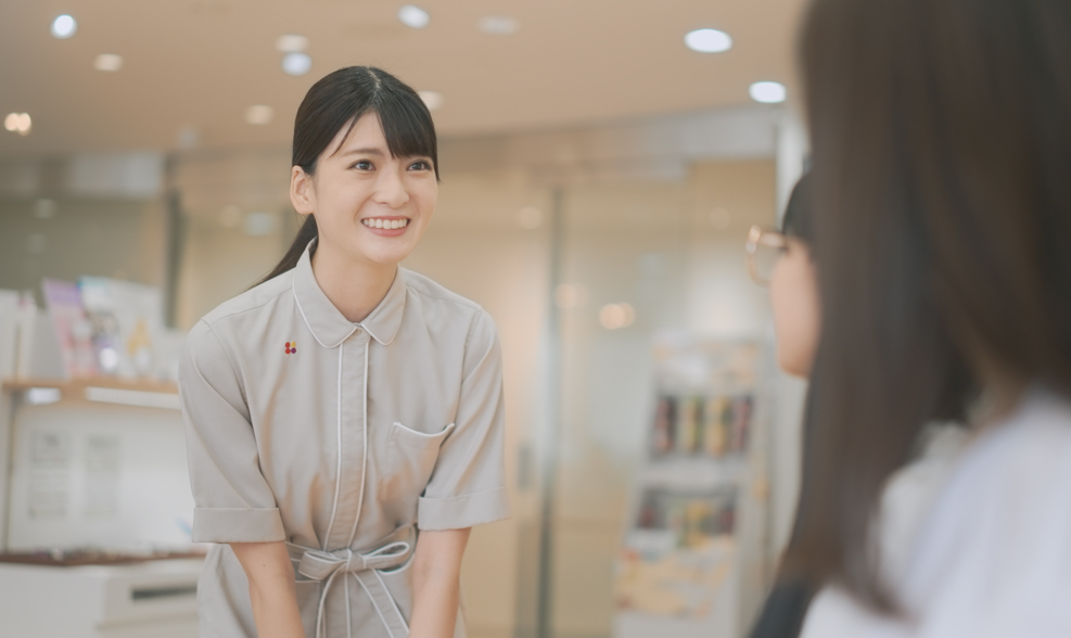 視力の相談をする様子